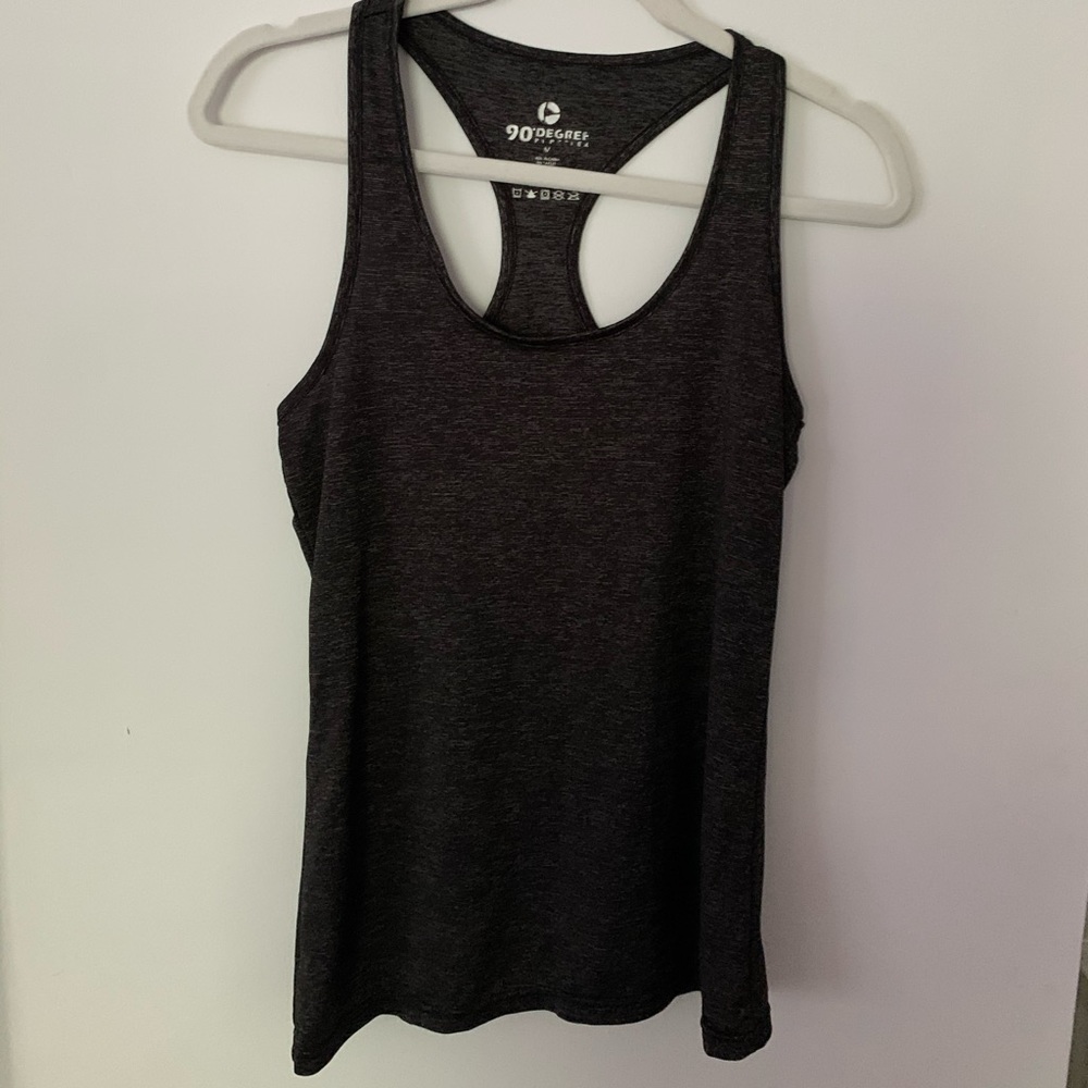 90 Degree dark gray workout tank